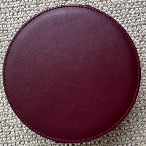 NEW Amore Pacific snowflake makeup pouch - burgundy - Picture 2 of 3